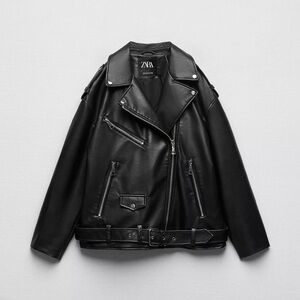 Zara Women’s Black Biker Jacket